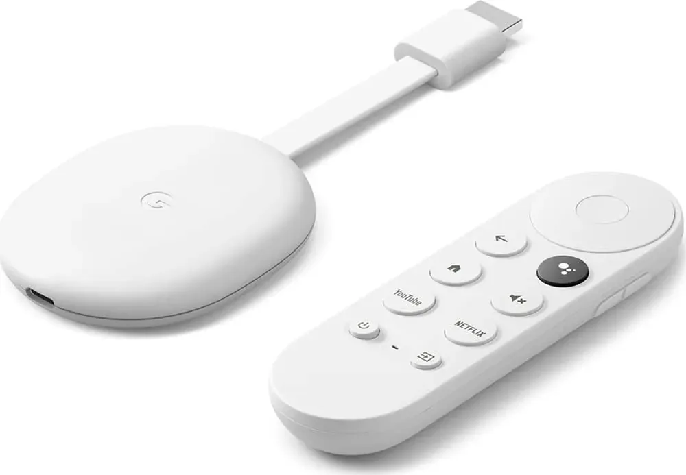 Chromecast with Google TV streaming device, the budget IPTV box pick that supports TiviMate and IPTV Smarters Pro from the Google Play Store