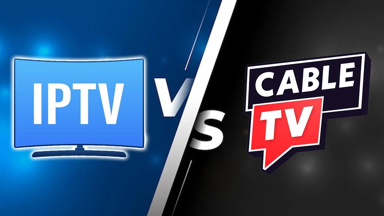 Visual comparison of IPTV streaming versus traditional cable TV service for Canadian households